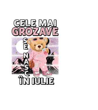 RETRO teddy fetişcană IULIE model negru pe tricou