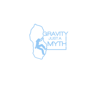 Gravity just a myth model negru pe tricou