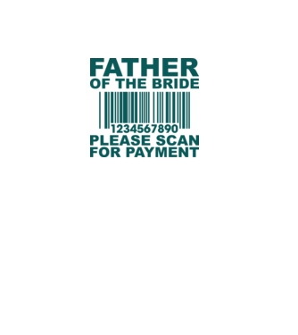 Father of the bride model alb pe tricou