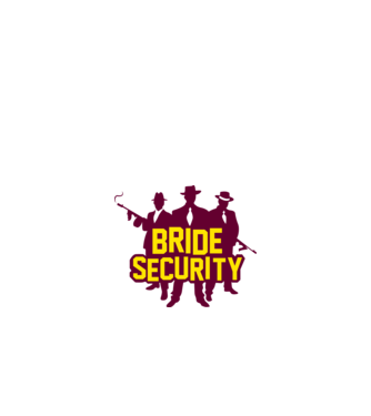 Bride Security model alb pe tricou