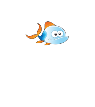Fish model alb pe tricou