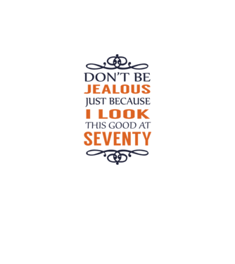 'Don''t be jealous - 70' model albastru regal pe tricou