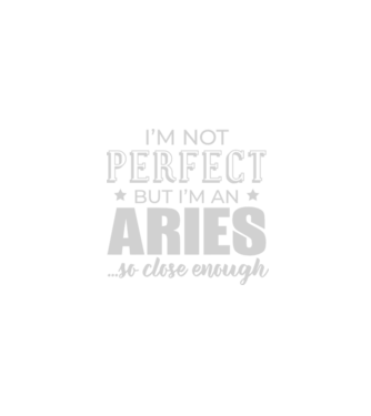 Not perfect, but ARIES model negru pe tricou