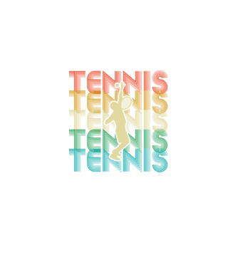Tennis retro model negru pe tricou