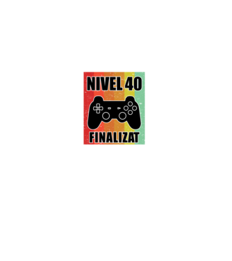Nivel 40 finalizat model negru pe tricou