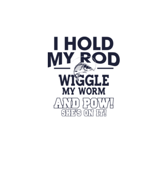 I hold my rod model galben neon pe tricou
