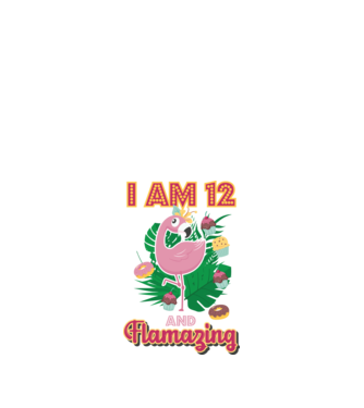 FLAMAZING Birthday 12 Years old model alb pe tricou