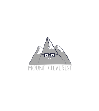 Mount cleverest model negru pe tricou
