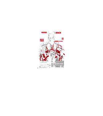 la casa de papel family model negru pe tricou