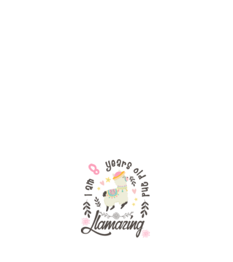 Birthday Llamazing 8 years old model negru pe tricou