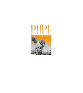 Pope Frances 90s poster model negru pe tricou