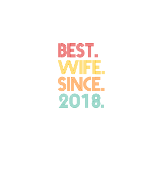 best wife since 2018 retro model negru pe tricou