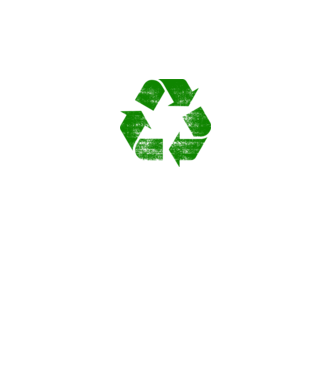 RECYCLE model negru pe tricou