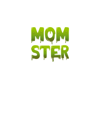 Momster model negru pe tricou