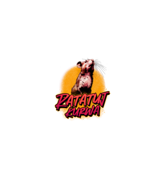 Ratatuj kurwa model bordo pe tricou