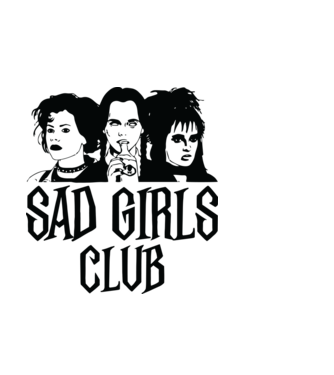  Sad Girls Club model albastru deschis pe tricou
