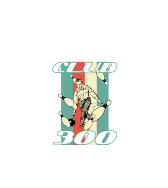 club300 model negru pe tricou