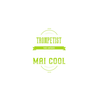 sunt un trompetist, la fel ca toți ceilalți, dar mult mai cool model negru pe tricou