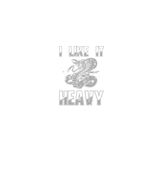 I like it heavy model albastru jeanși pe tricou
