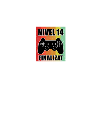 Nivel 14 finalizat model negru pe tricou