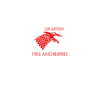 house stargaryen model negru pe tricou