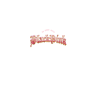 BLACPINK in your area model negru pe tricou