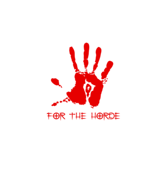 For The Horde Hand model negru pe tricou