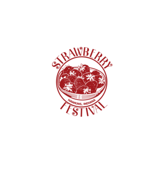 strawberry festival stranger things model gri pe tricou