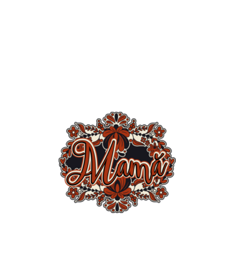 Mamă model negru pe tricou