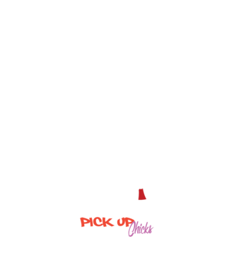 How to Pick up Chicks model negru pe tricou