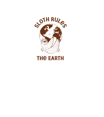 Sloth rules the world model alb pe tricou