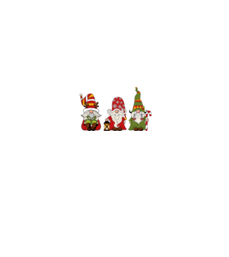 Xmas gnomes 2 model negru pe tricou