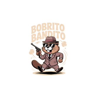 Bobrito Bandito model turcoaz pe tricou