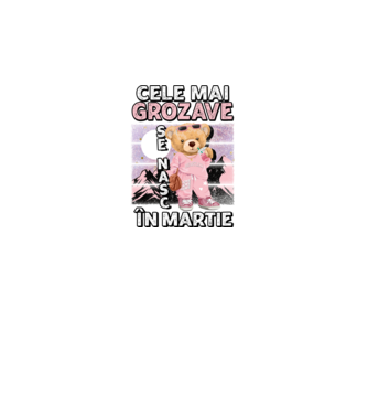 RETRO teddy fetişcană MARTIE model negru pe tricou