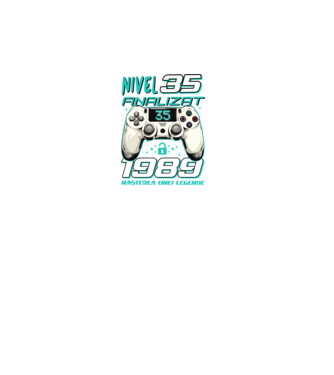 Nivel finalizat 35 1990 model negru pe tricou