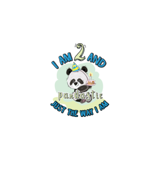 PANDASTIC 2 model alb pe tricou
