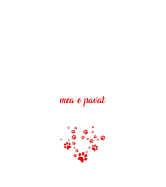 Drumul spre inima mea e pavat cu urme de labe model negru pe tricou