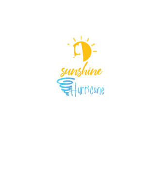May Girls are Sunshine mixed with a little Hurricane model negru pe tricou