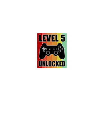 level 5 unlocked retro gamer model negru pe tricou