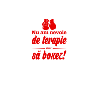 Nu am nevoie de terapie! Doar să boxez. model verde neon pe tricou