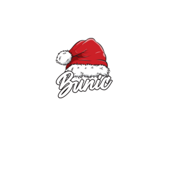 bunic Santa Hat model turcoaz pe tricou