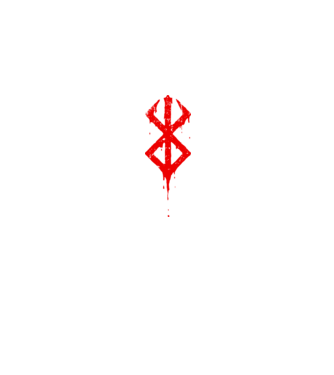 Berserk logo model albastru jeanși pe tricou