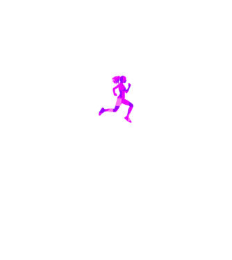 I run like a girl model alb pe tricou