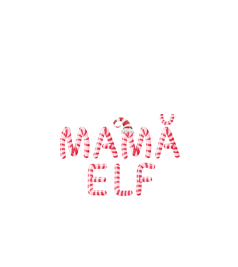 mamă elf model negru pe tricou