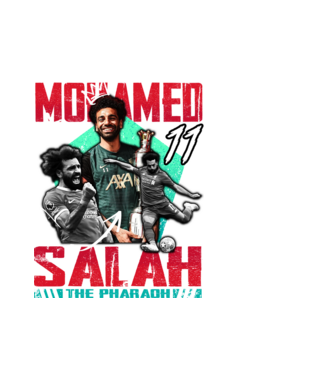 Salah tribute model alb pe tricou