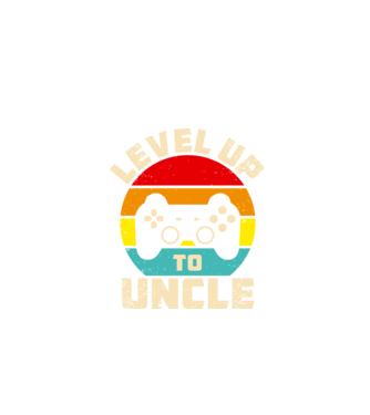 Level Up Uncle model negru pe tricou