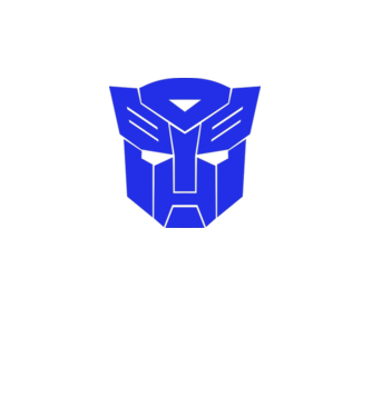 Autobot model alb pe tricou