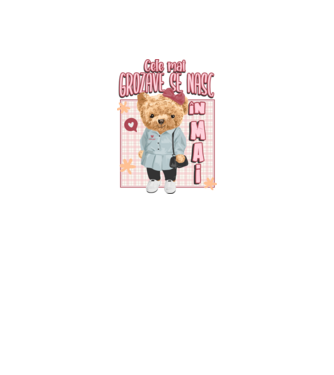 Teddy cele cool girl MAI model alb pe tricou