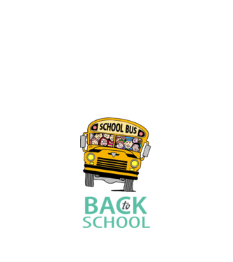 Back to school bus model negru pe tricou
