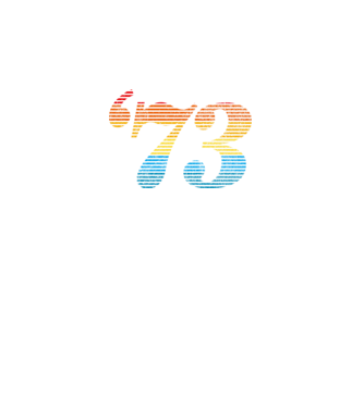 Retro Birthday 1973 model negru pe tricou